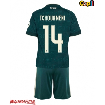Real Madrid Aurelien Tchouameni #14 Echipament de Fotbal Replică 2026-27 Copii Deplasare (+ Șorturi)